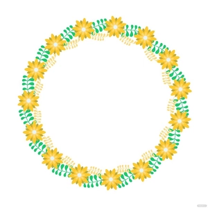 Oval Floral Frame Clipart
