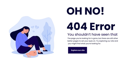 404 Error Page Design