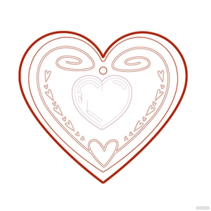 Heart Doily Clipart