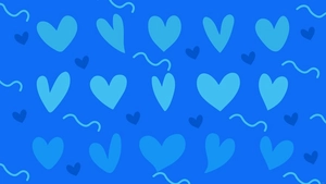 Blue Heart Background