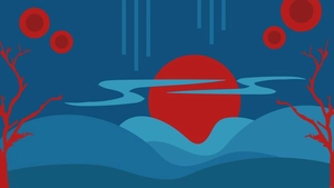 Blue and Red Background