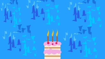 Free Blue Birthday Background Template to Edit Online