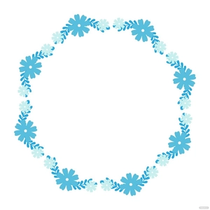 Wedding Floral Wreath Clipart