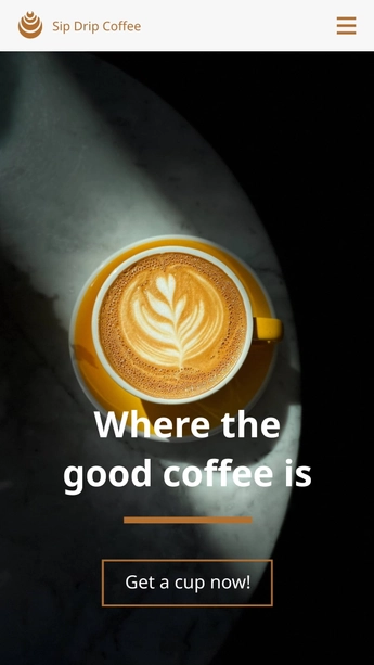 Coffee Shop Mobile Prototype Template