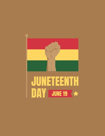 Free Juneteenth Flag T-shirt Template to Edit Online