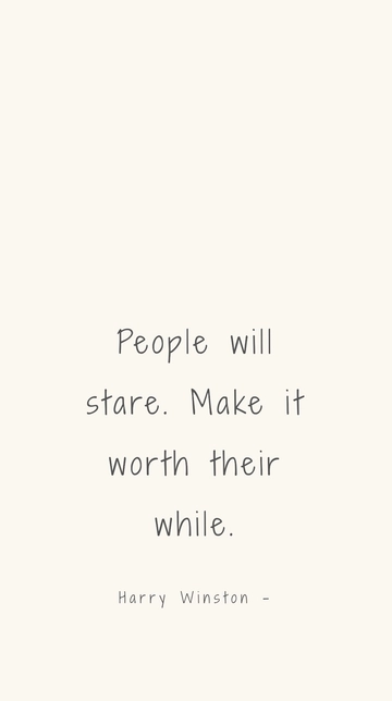 Free Harry Winston - People will stare. Make it worth their while. Template to Edit Online