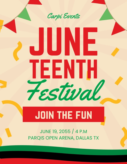 Juneteenth Festival Flyer