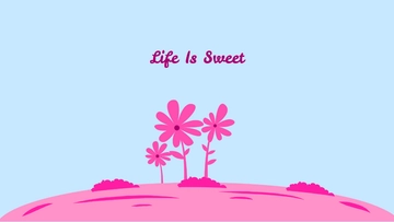 Free Blue And Pink Wallpaper Template to Edit Online