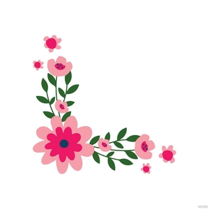 Corner Floral Clipart
