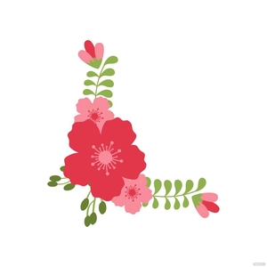 Corner Floral Frame Clipart