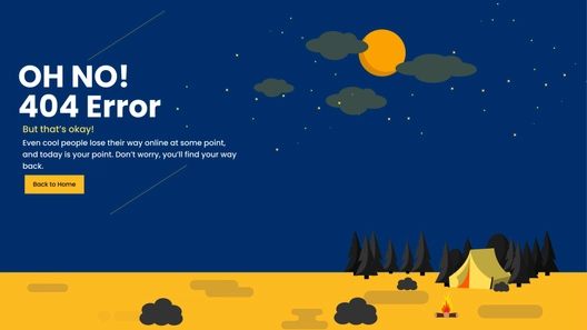 Creative 404 Error Page