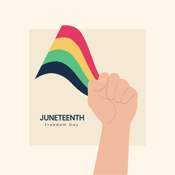Free Juneteenth Federal Holiday Clipart Template to Edit Online