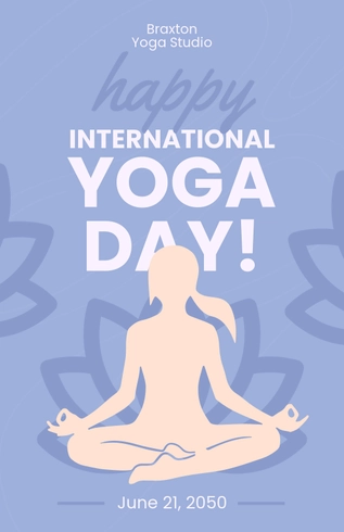 Happy International Yoga Day Poster