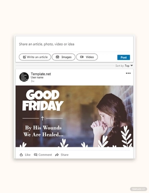 Good Friday Linkedin Post Template