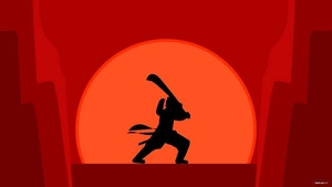 Red Anime Background