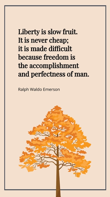 Ralph Waldo Emerson: The Cost of True Liberty Quote