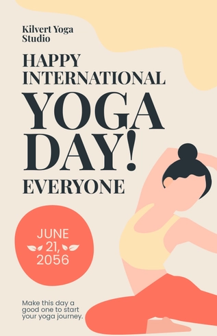 Modern International Yoga Day Poster