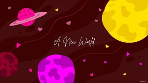 Free Galaxy Heart Wallpaper Template to Edit Online