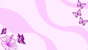 Pink Butterfly Background