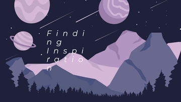 Free Mountain Galaxy Wallpaper Template to Edit Online