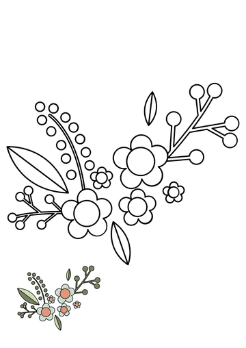 Free Vintage Floral Ornament Coloring Page Template to Edit Online Free Vintage Floral Ornament Coloring Page Template to Edit Online