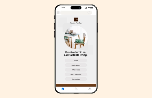 Furniture E-commerce Mobile Prototype Template
