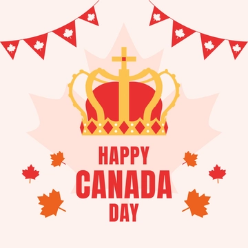 Free Happy Canada Day Clipart Template to Edit Online