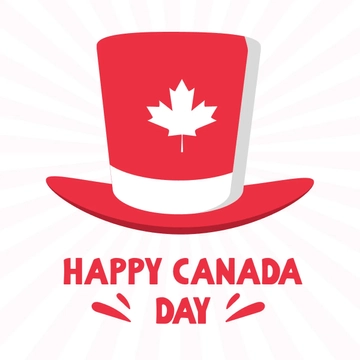 Free Cartoon Happy Canada Day Template to Edit Online