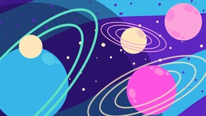 Colorful Galaxy Background