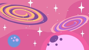 Kawaii Galaxy Background