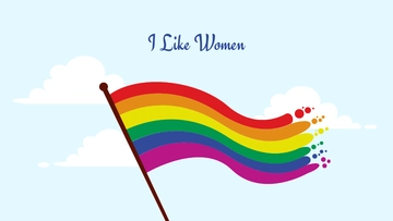 Free Hidden Lesbian Pride Flag Wallpaper Template to Edit Online