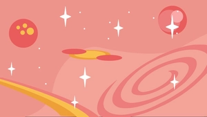 Rose Gold Galaxy Background