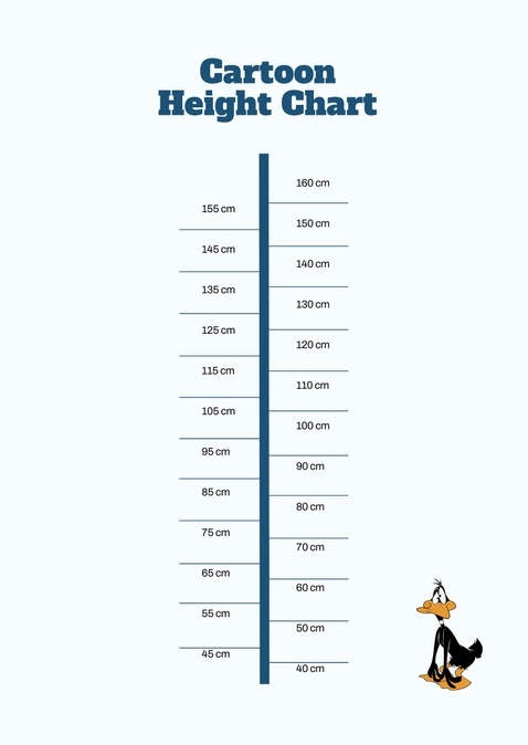 Cartoon Height Chart