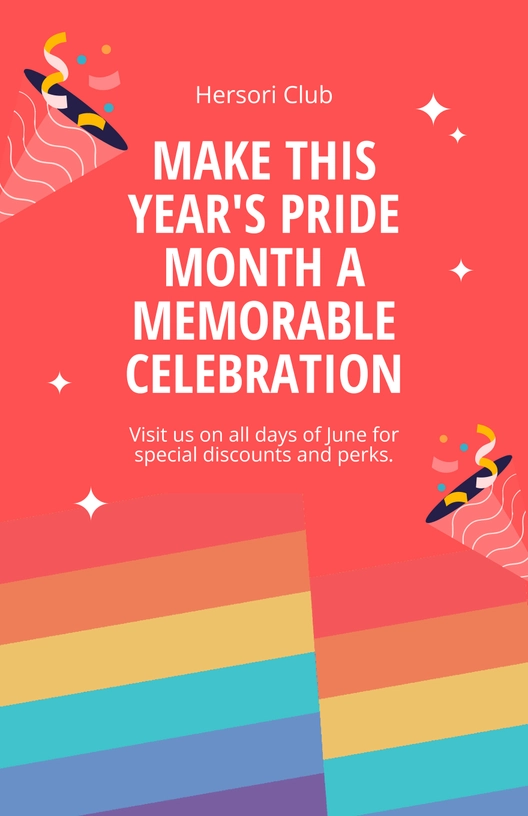 Gay Pride Month Poster Template