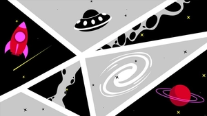 Abstract Galaxy Background