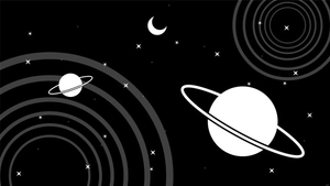 Black And White Galaxy Background