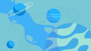 Light Blue Galaxy Background