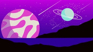 Ombre Galaxy Background