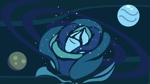 Galaxy Rose Background