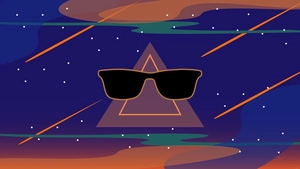 Hipster Galaxy Background