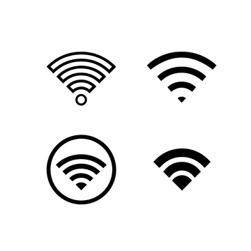 Free Black Wifi clipart Template to Edit Online