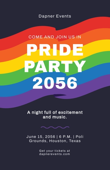 Free Pride Event Poster Template to Edit Online