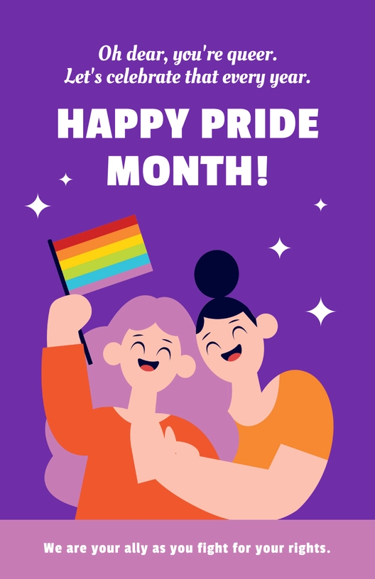 Funny Pride Month Poster