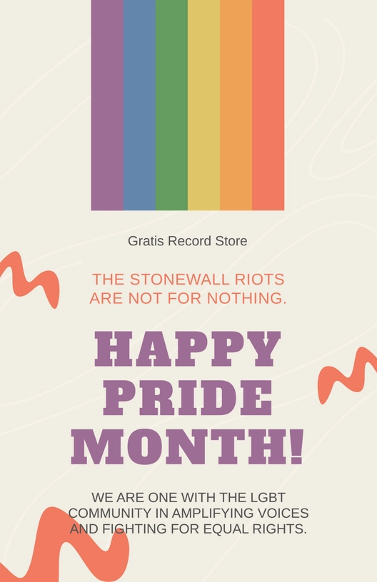 Vintage Pride Month Poster
