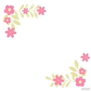 Corner Floral Pattern Clipart