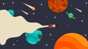 Retro Galaxy Background