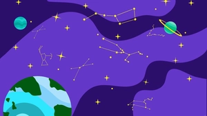 Starry Galaxy Background