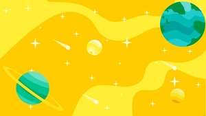 Yellow Galaxy Background