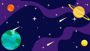 Blue And Purple Galaxy Background