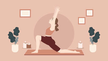 Free International Yoga Day Greetings Wallpaper Template to Edit Online